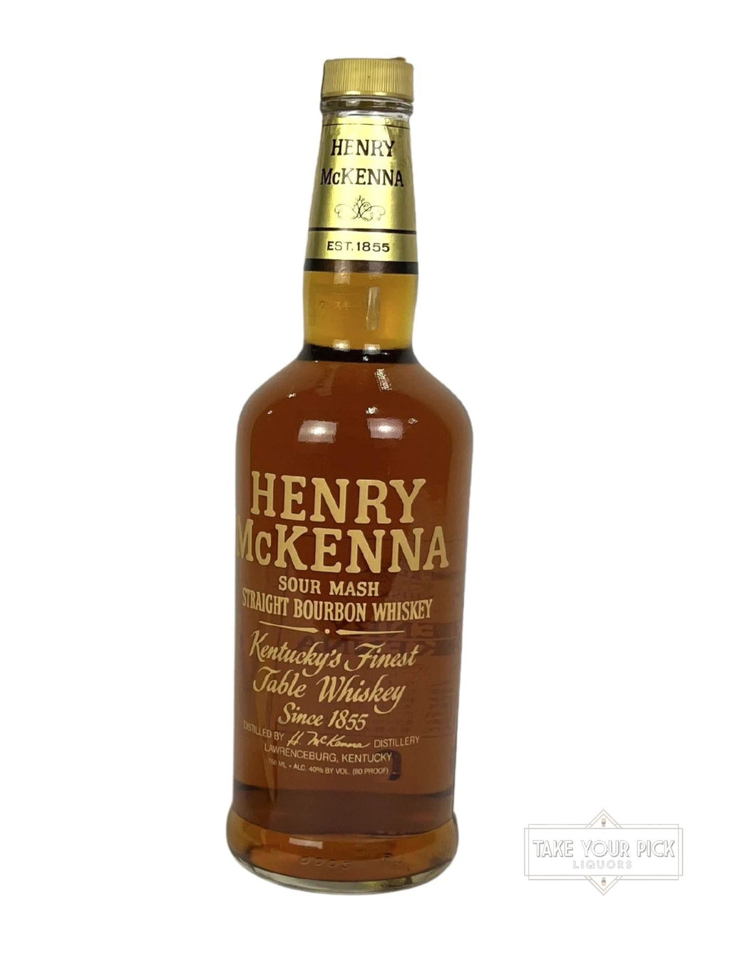 Henry McKenna 1987 (pre-fire) - 80 Proof