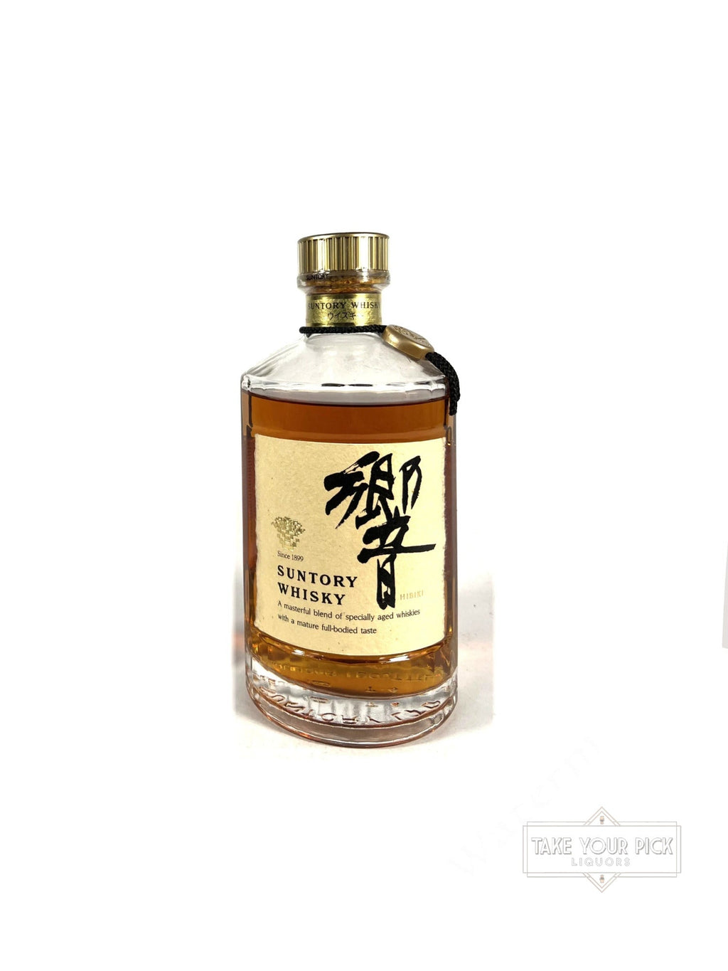 Hibiki 1990's Flower Crest cream/ gold label, predecessor to Hibiki 17 - 86 Proof