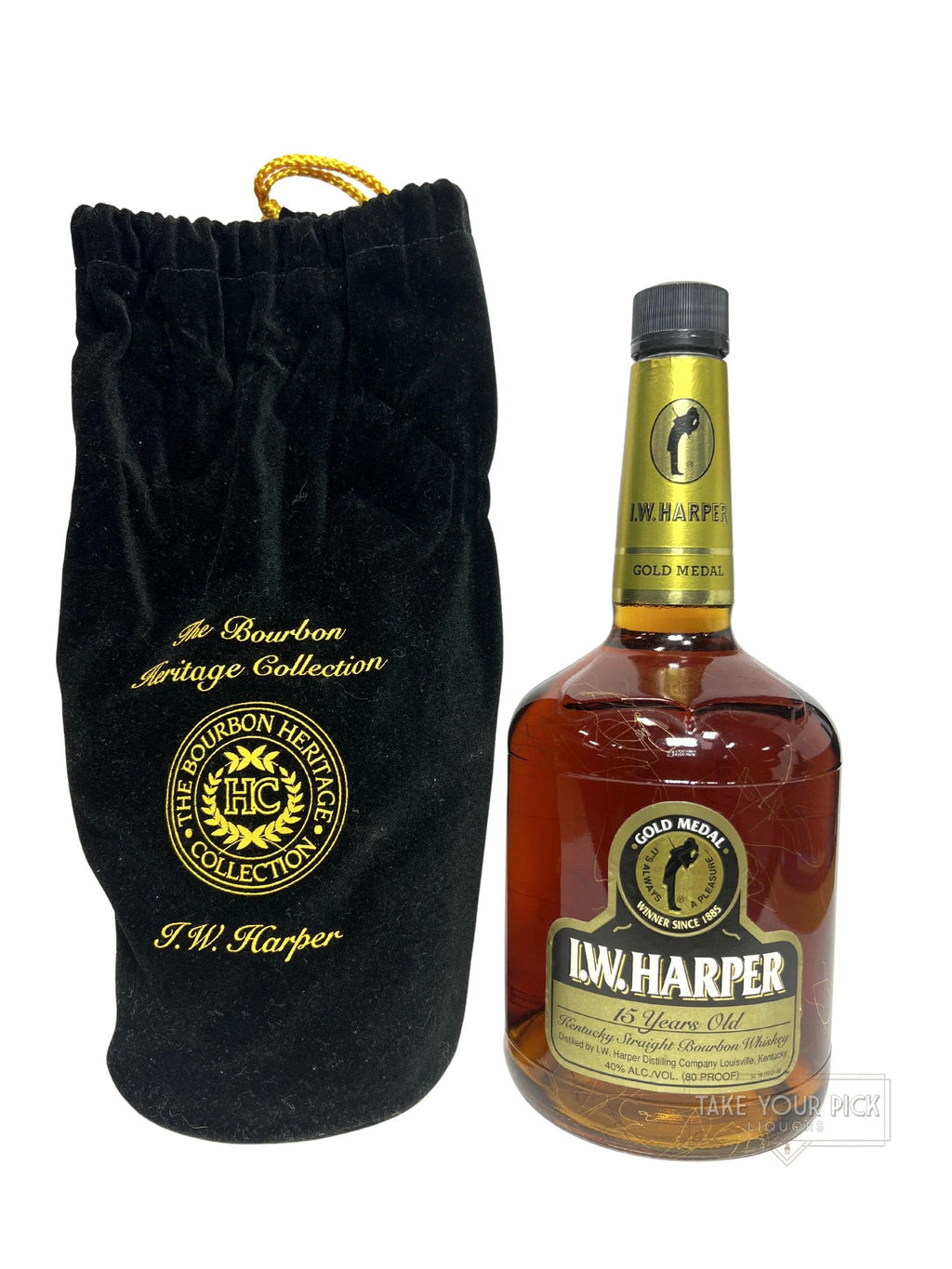 I.W. Harper 15 Year 1996 Liter - 80 Proof