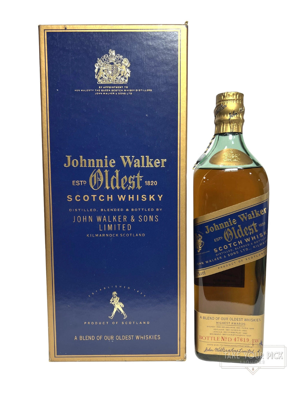 Johnnie Walker Oldest (1990's Predecessor to Blue Label) - 86 Proof