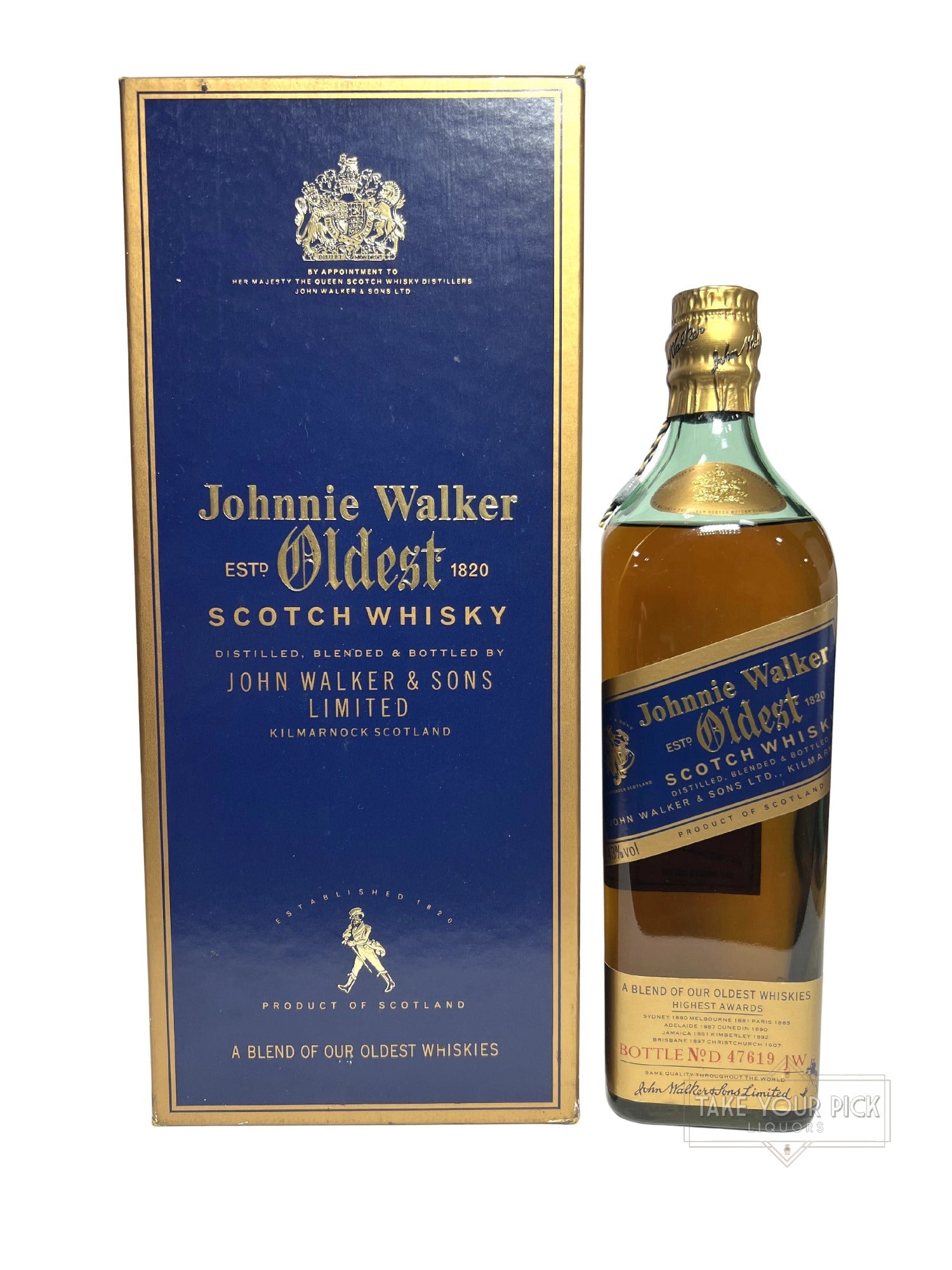 Johnnie Walker Oldest (1990's Predecessor to Blue Label) - 86 Proof
