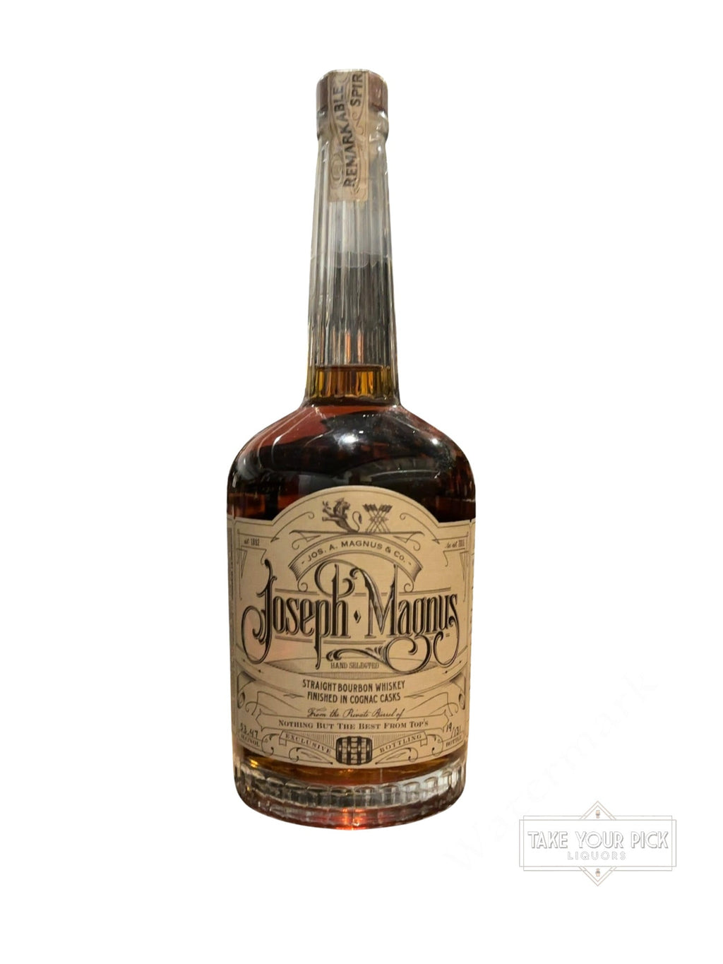 Jos. A. Magnus & Co. Joseph Magnus Hand Selected Straight Bourbon Whiskey Finished in Cognac Casks 106.94 Proof