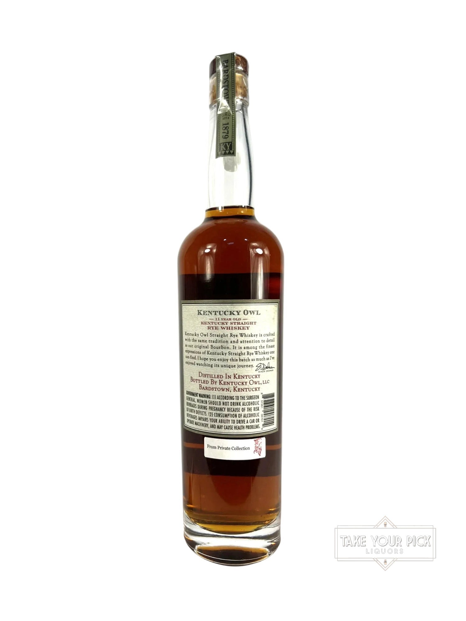 Kentucky Owl Kentucky Rye batch 1 - 110.6 Proof