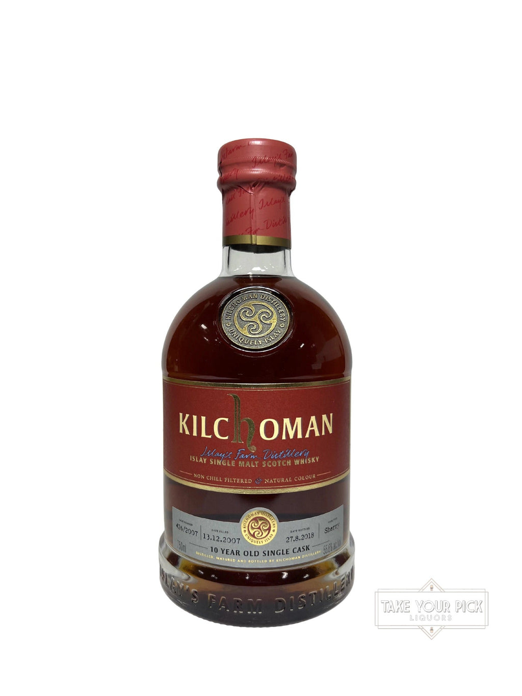Kilchoman 10 Year Old Single Cask 2018 - 111.2 Proof