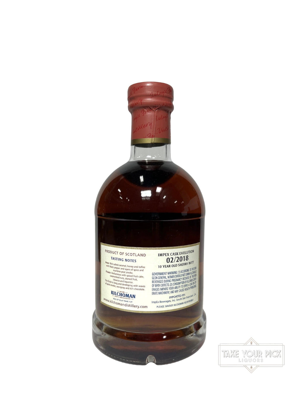 Kilchoman 10 Year Old Single Cask 2018 - 111.2 Proof