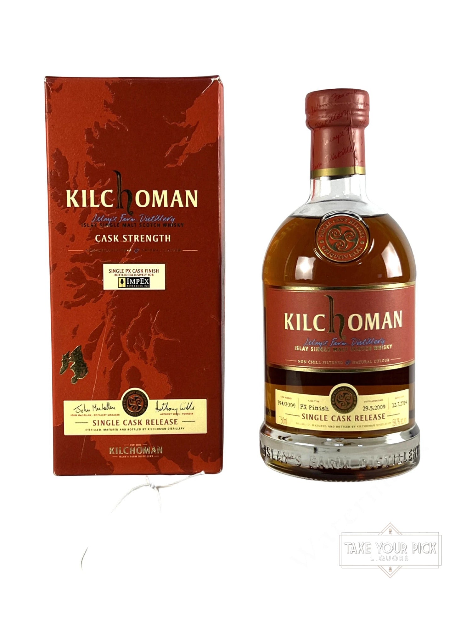 Kilchoman Cask Strength Single Cask 2014 - 59.2 Proof