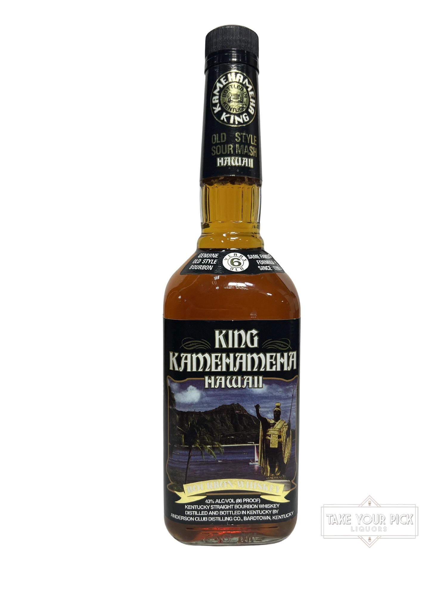 King Kamehameha Hawaii Bourbon Whiskey 2000