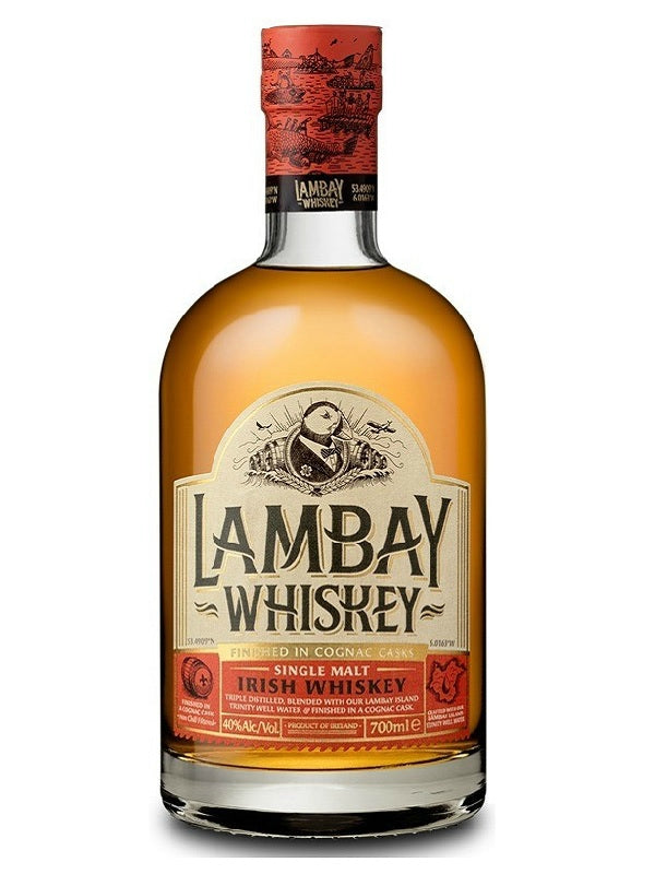Lambay Single Malt Cognac Cask Whiskey