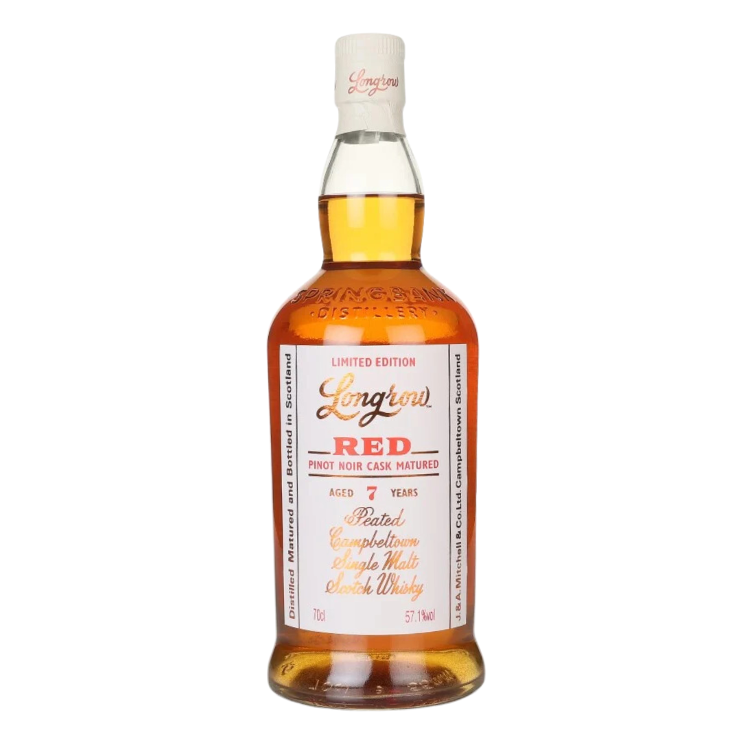 Longrow Red 7 Year Peated Pinot Noir Cask 114.2 Matured Proof Scotch Springbank Distillery Whisky 700ml