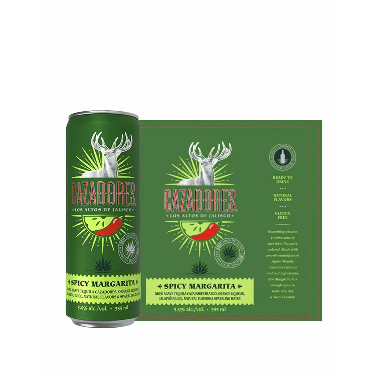 Cazadores Spicy Margarita Ready To Drink 4pk 12oz