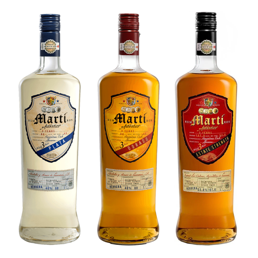 Marti Autentico Rum 750ml 3 Bottle Combo