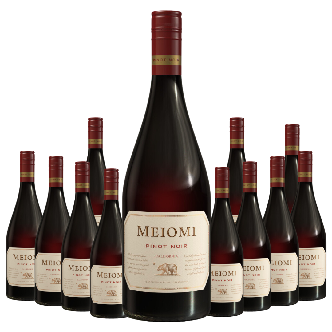 Meiomi Pinot Noir California 750ml 12 Bottle Case - Free Shipping
