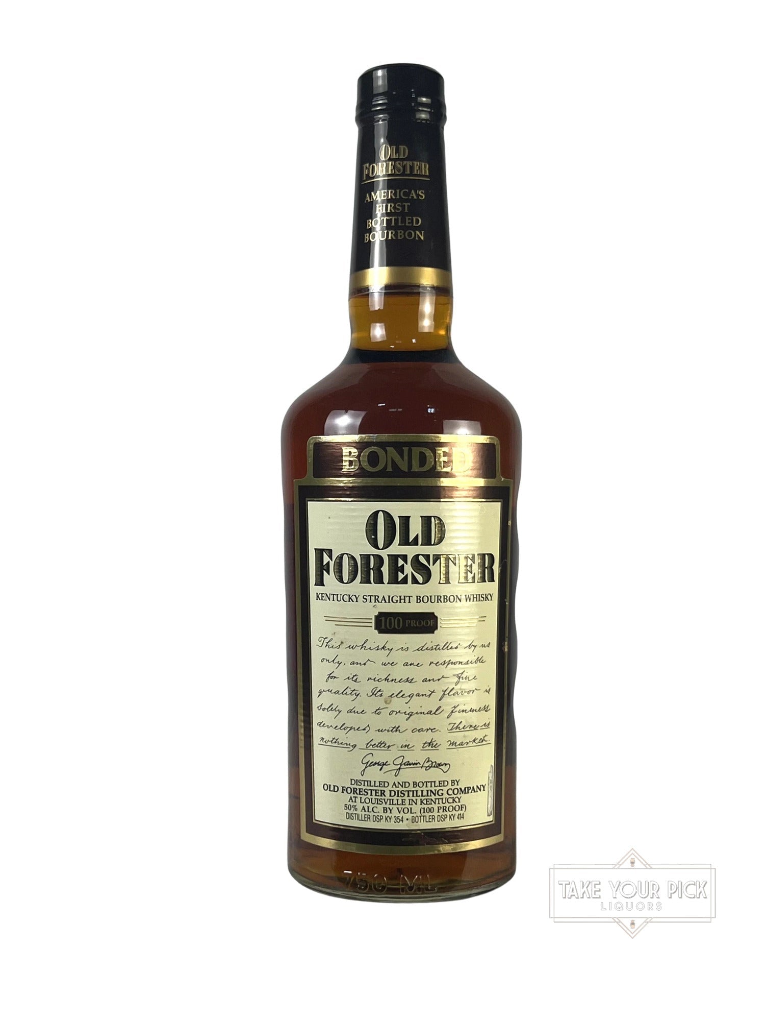 Old Forester Bottled in Bond 1995