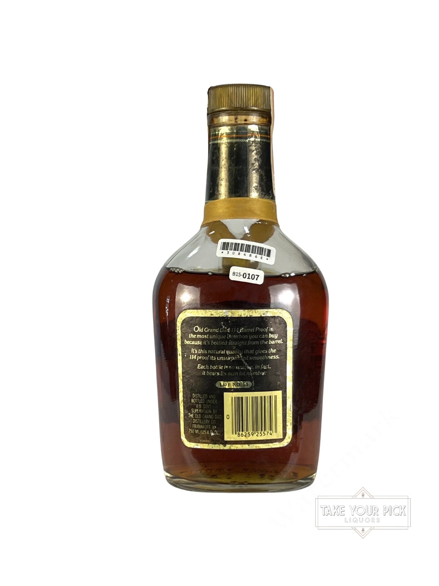 Old Grand-Dad 114 National Distillers Lot 14 1986 - 114 Proof
