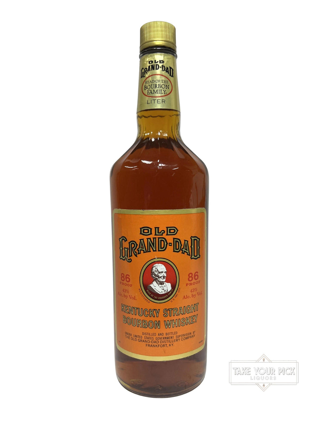 Old Grand-Dad 86pf. National Distillers 1987 Liter