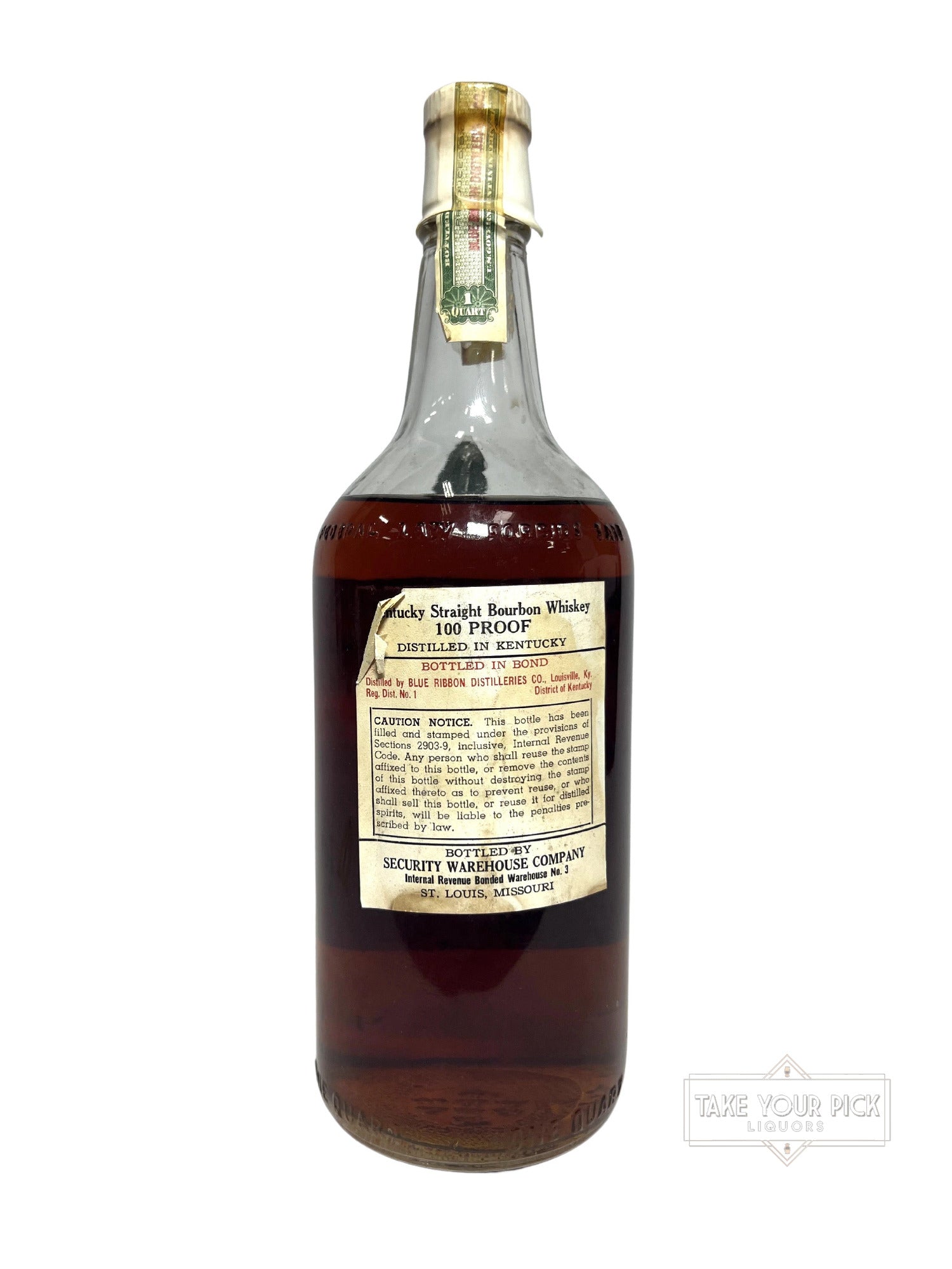 Old Timbrook Special Reserve BIB 1943 Quart - 100 Proof
