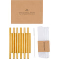 Gold Metal Cocktail Straws
