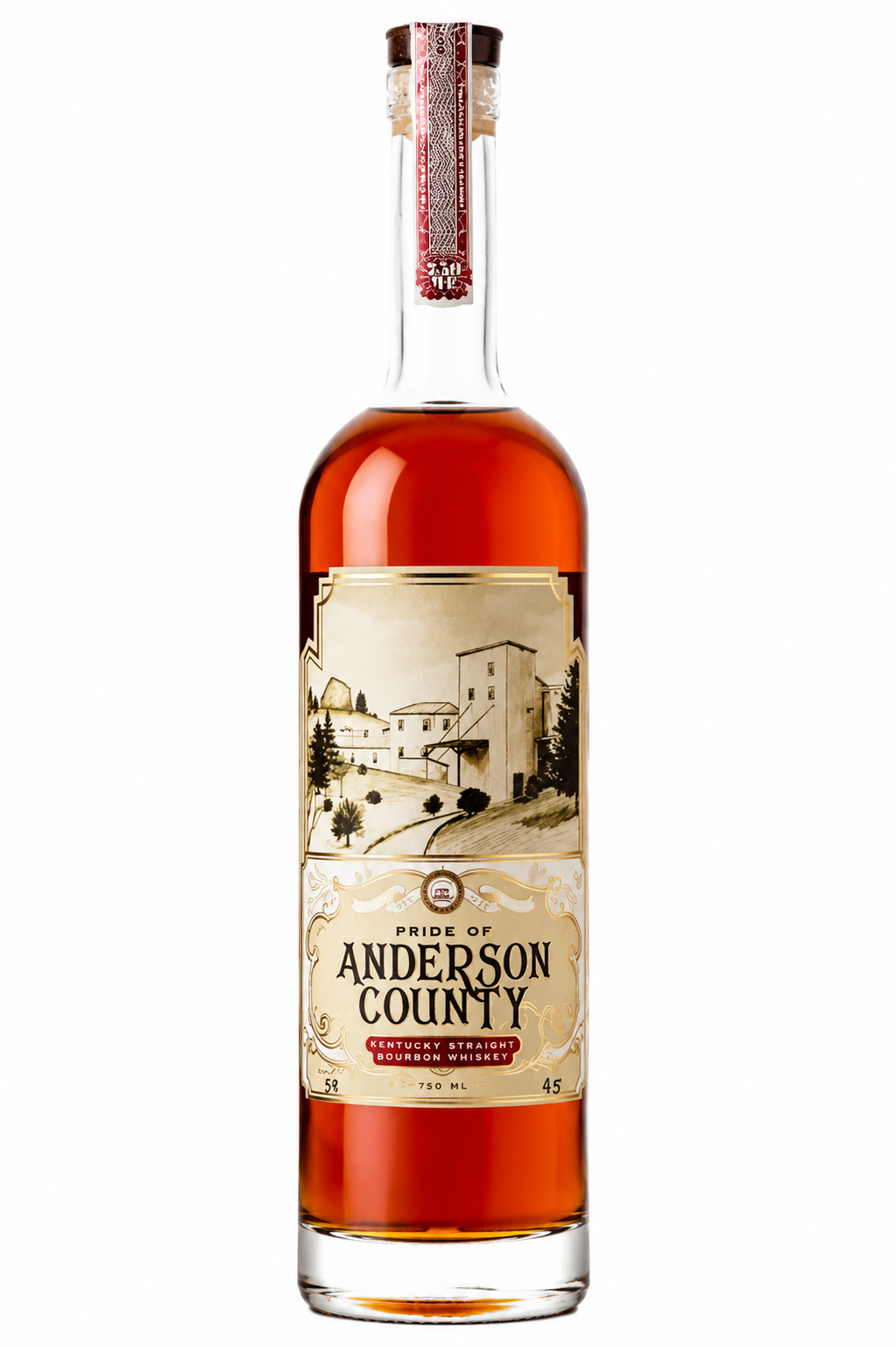 Pride of Anderson County Kentucky Straight Bourbon Whiskey 9 Year Single Barrel Cask Strength 750ml