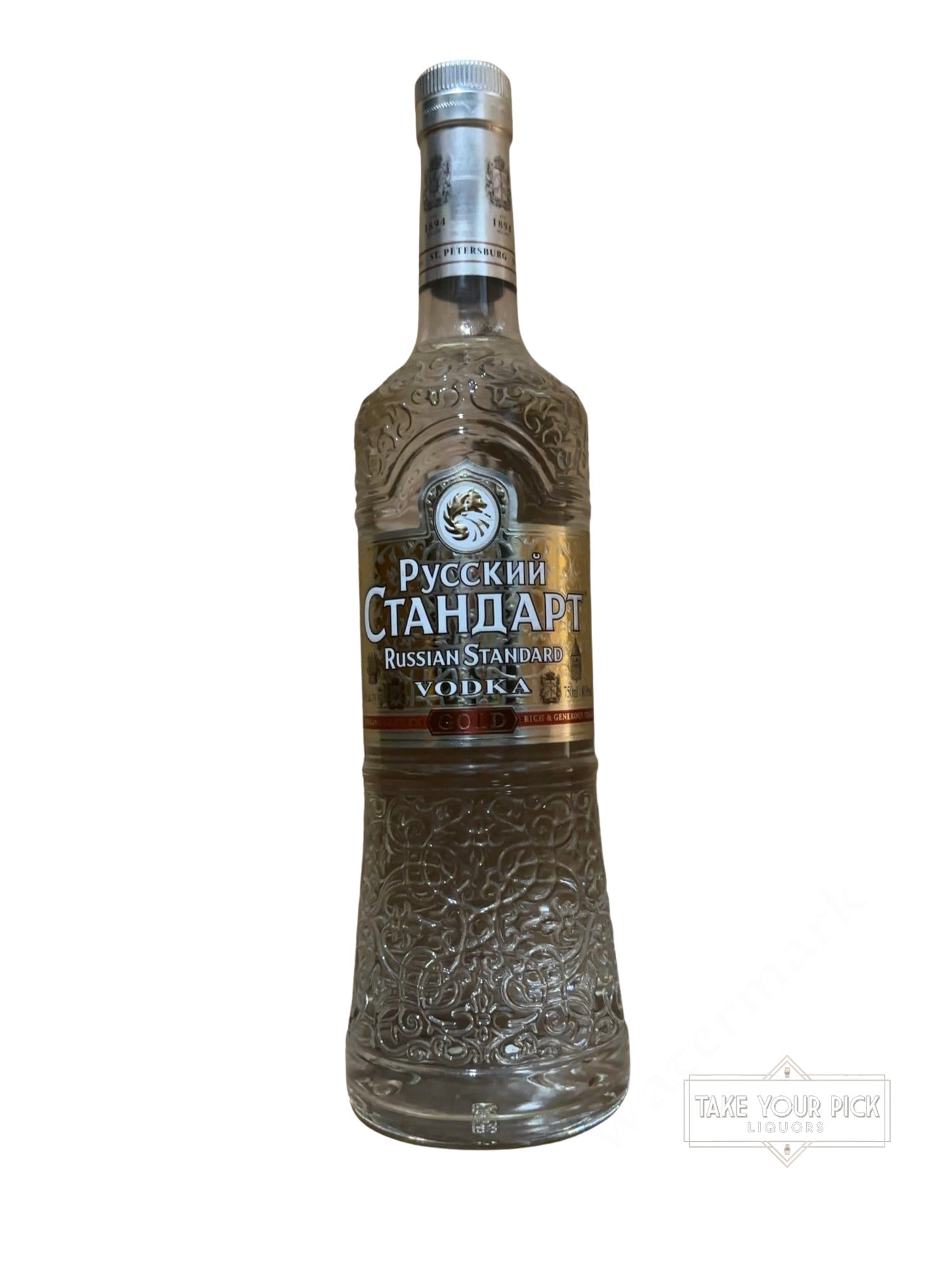 RUSSIAN STANDARD VODKA GOLD 80 Proof