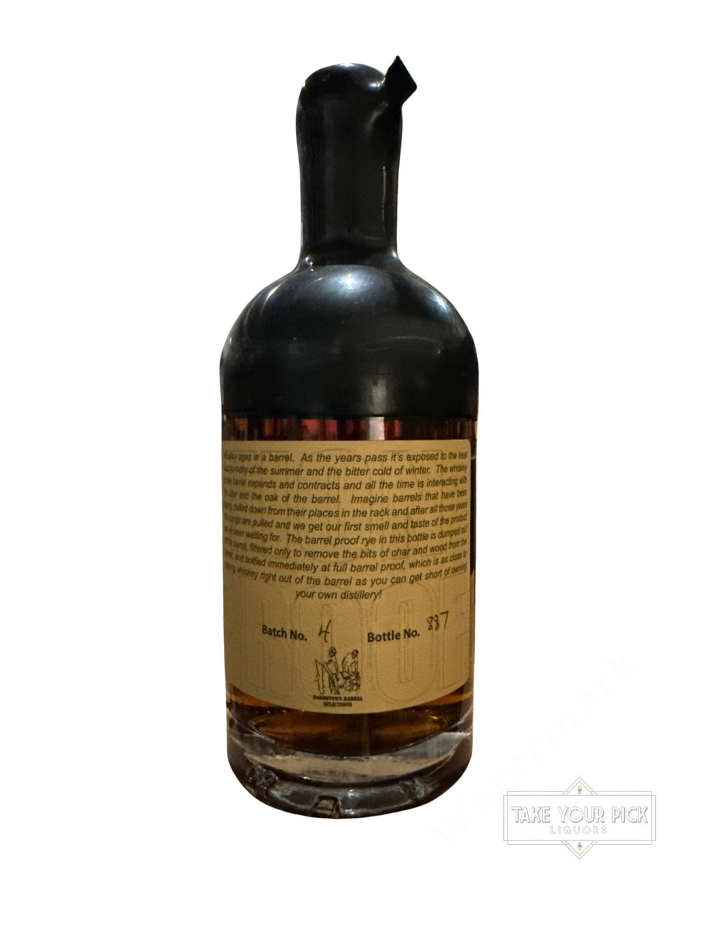 Redemption Barrel Proof Straight Rye Whiskey 123.2 Proof