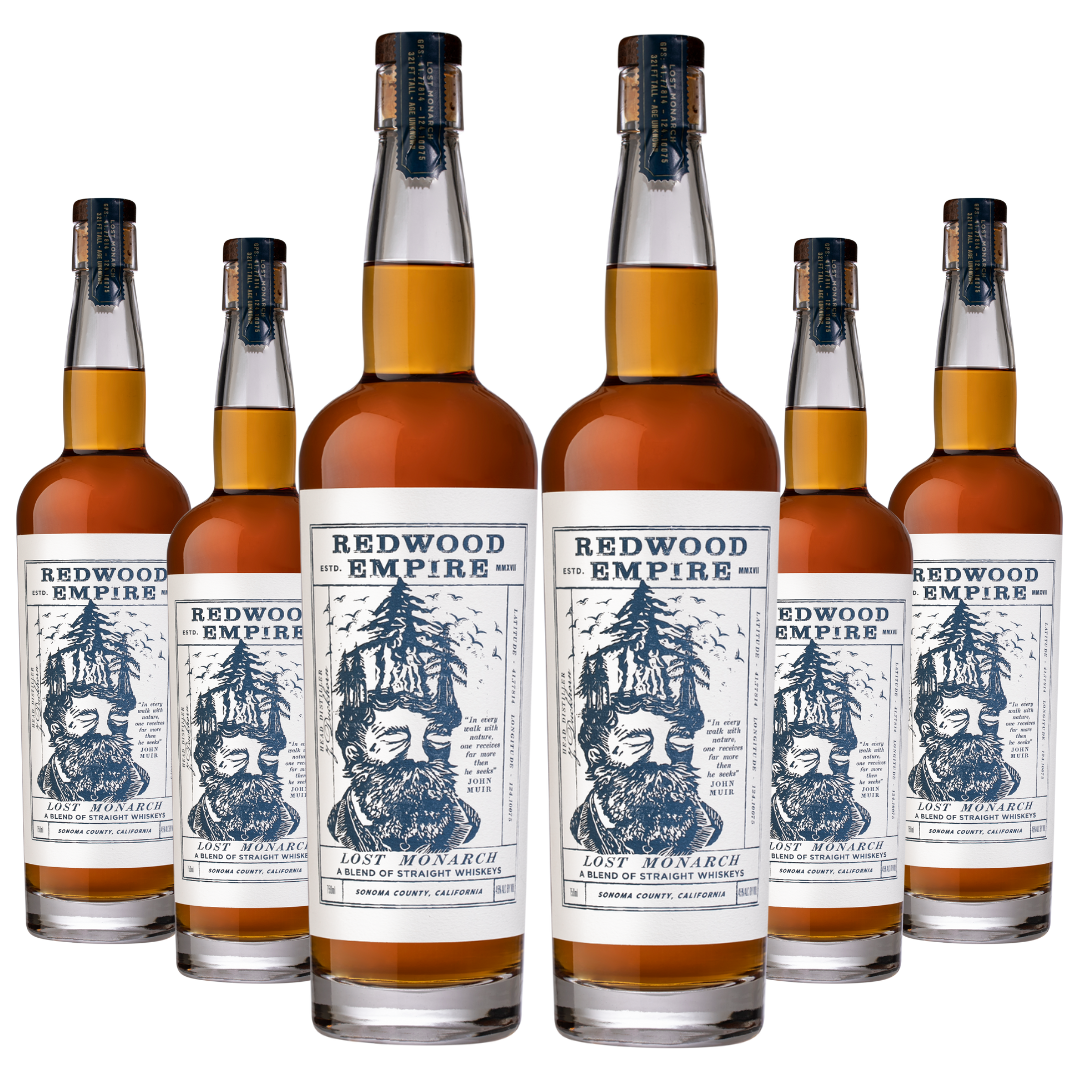 Redwood Empire Lost Monarch Whiskey 6 Bottle Case