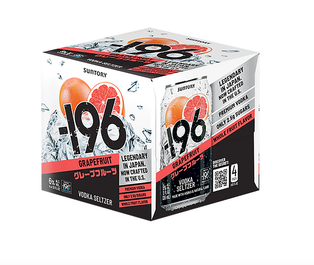 -196 Grapefruit Vodka Seltzer 4Pk Cans