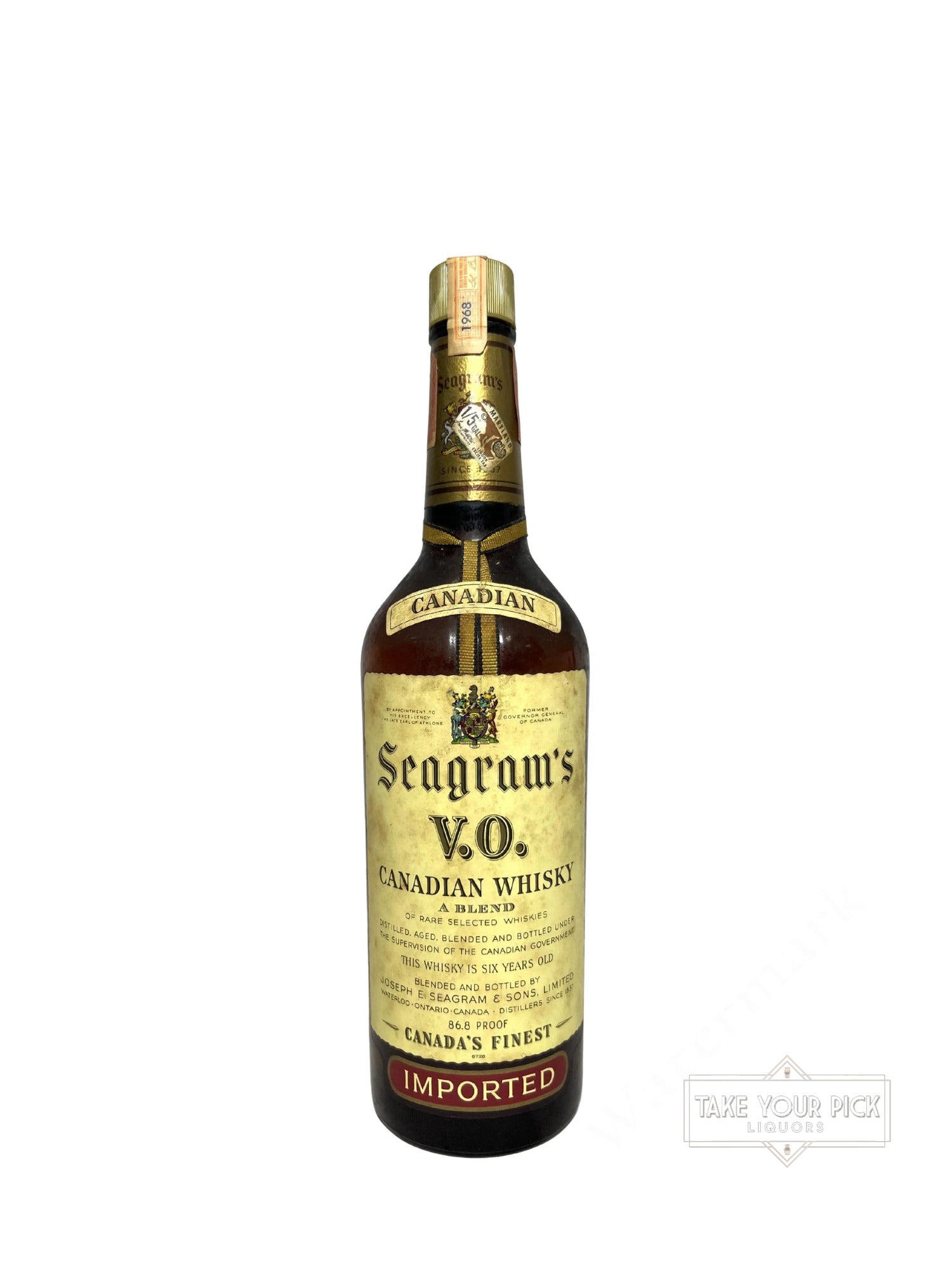 Seagram's V.O. 6-year 1968