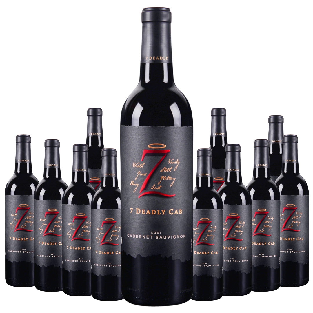 Seven 7 Deadly Cabernet Sauvignon Lodi 750ml 12 Bottle Case - Free Shipping