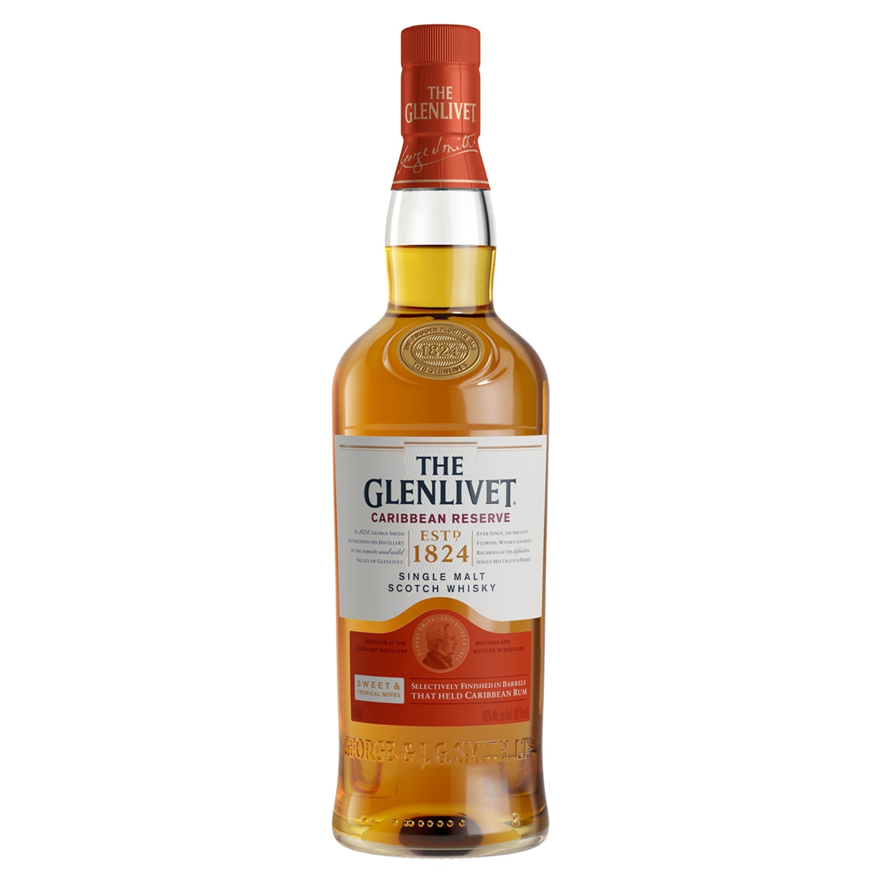 The Glenlivet Caribbean Reserve Single Malt Scotch Whisky 750ml Bottle