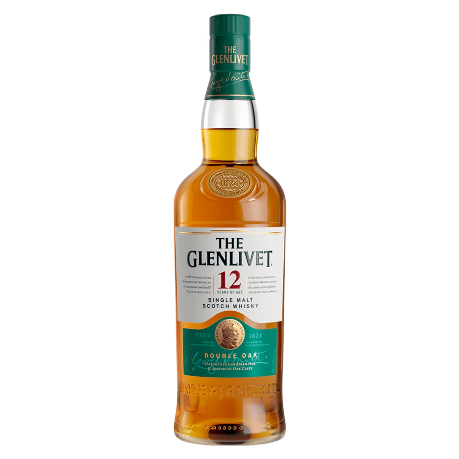 The Glenlivet 12 Year Single Malt Scotch Whisky 750ml Bottle