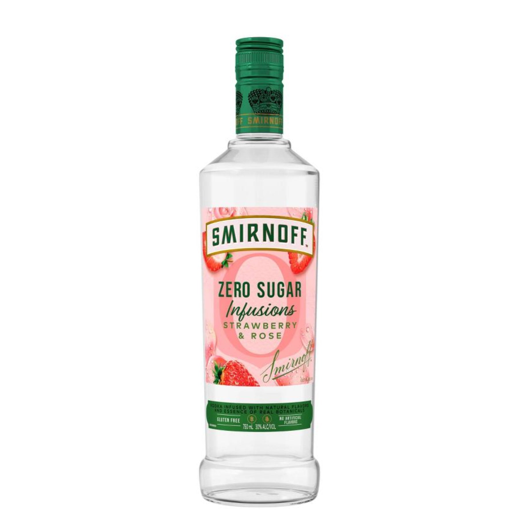 Smirnoff Zero Sugar Infusions Strawberry & Rose Vodka 750ml