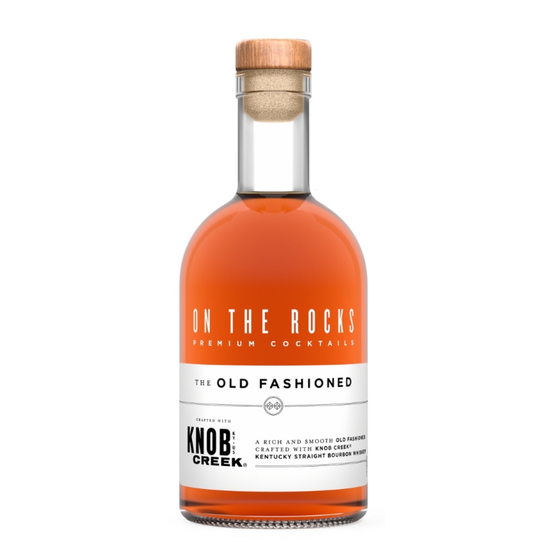 On The Rocks Old Fashioned Knob Creek Bourbon Whiskey 375ml