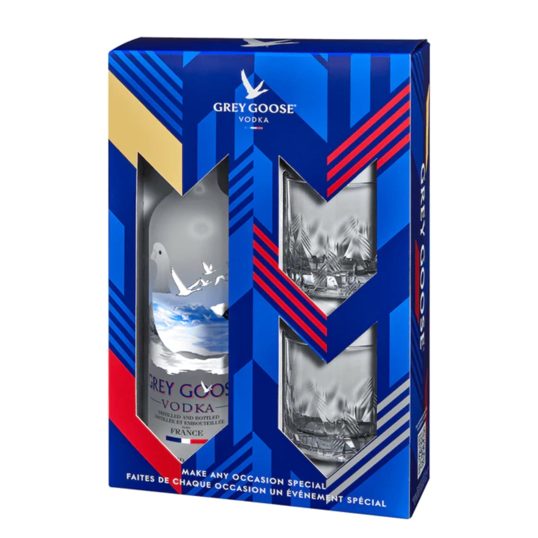 Grey Goose Vodka W/Two Glasses 750ml