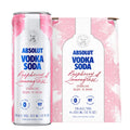 Absolut Raspberry & Lemon Grass Vodka Soda 4PK 12OZ