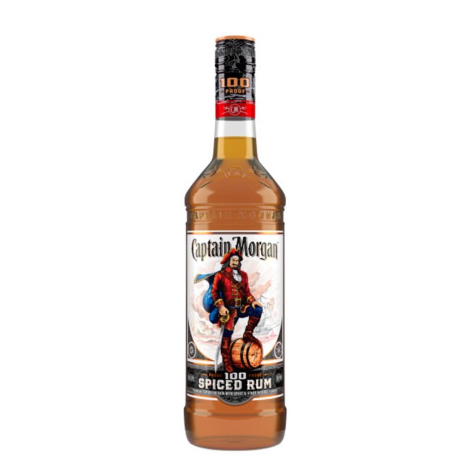 Captain Morgan 100 Proof Spiced Rum 750ml