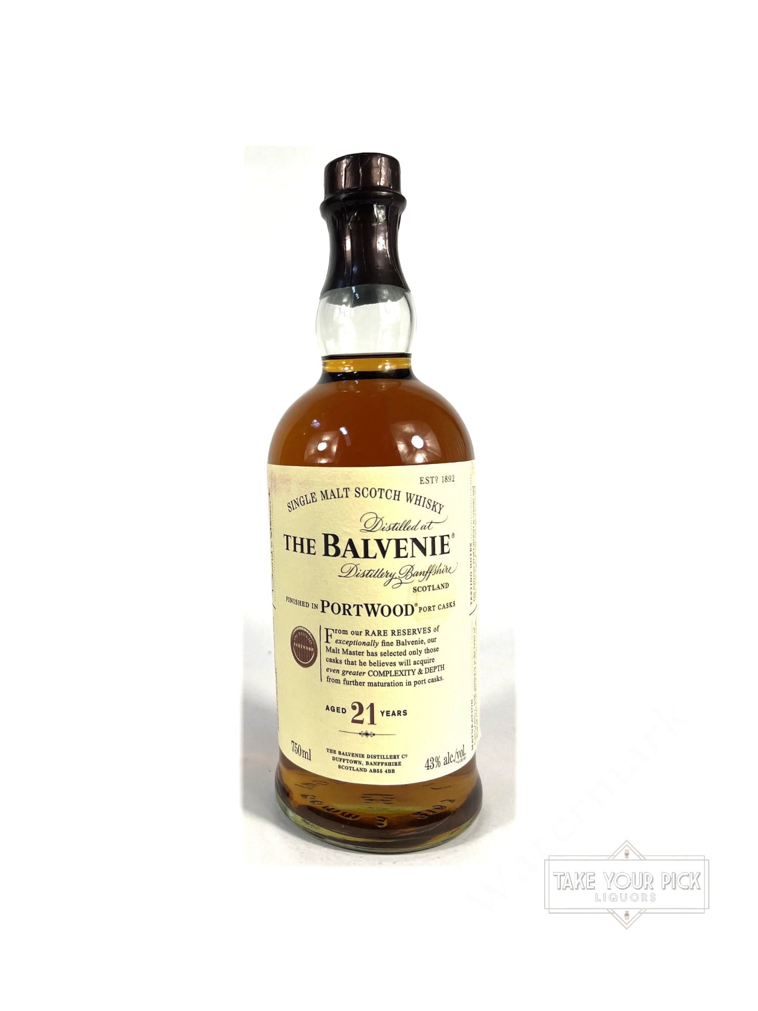 The Balvenie 21-year Portwood circa 2010 - 86 Proof