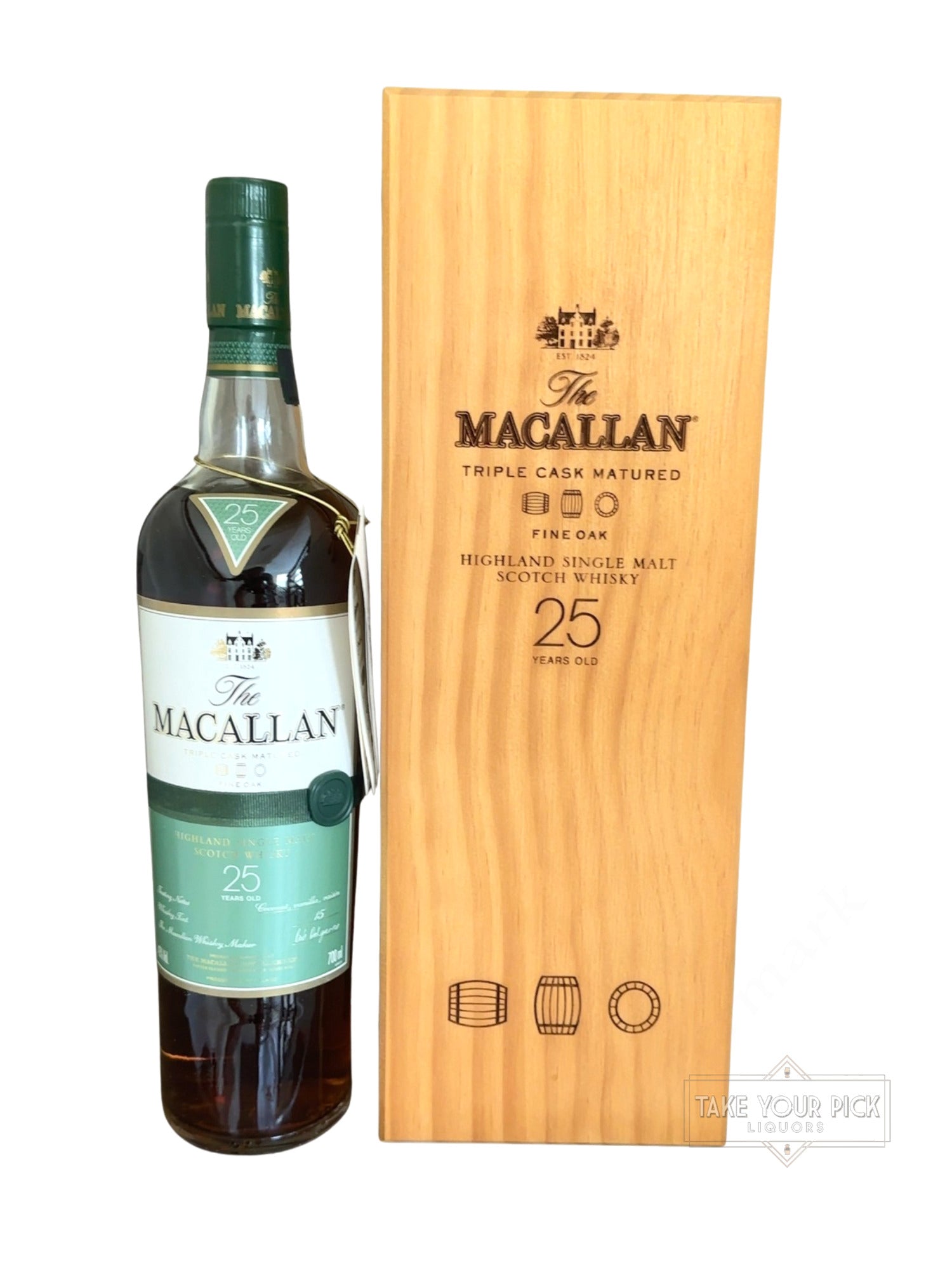 The Macallan Triple Cask Matured 25 Years Old Fine Oak Highland Single Malt Scotch Whisky