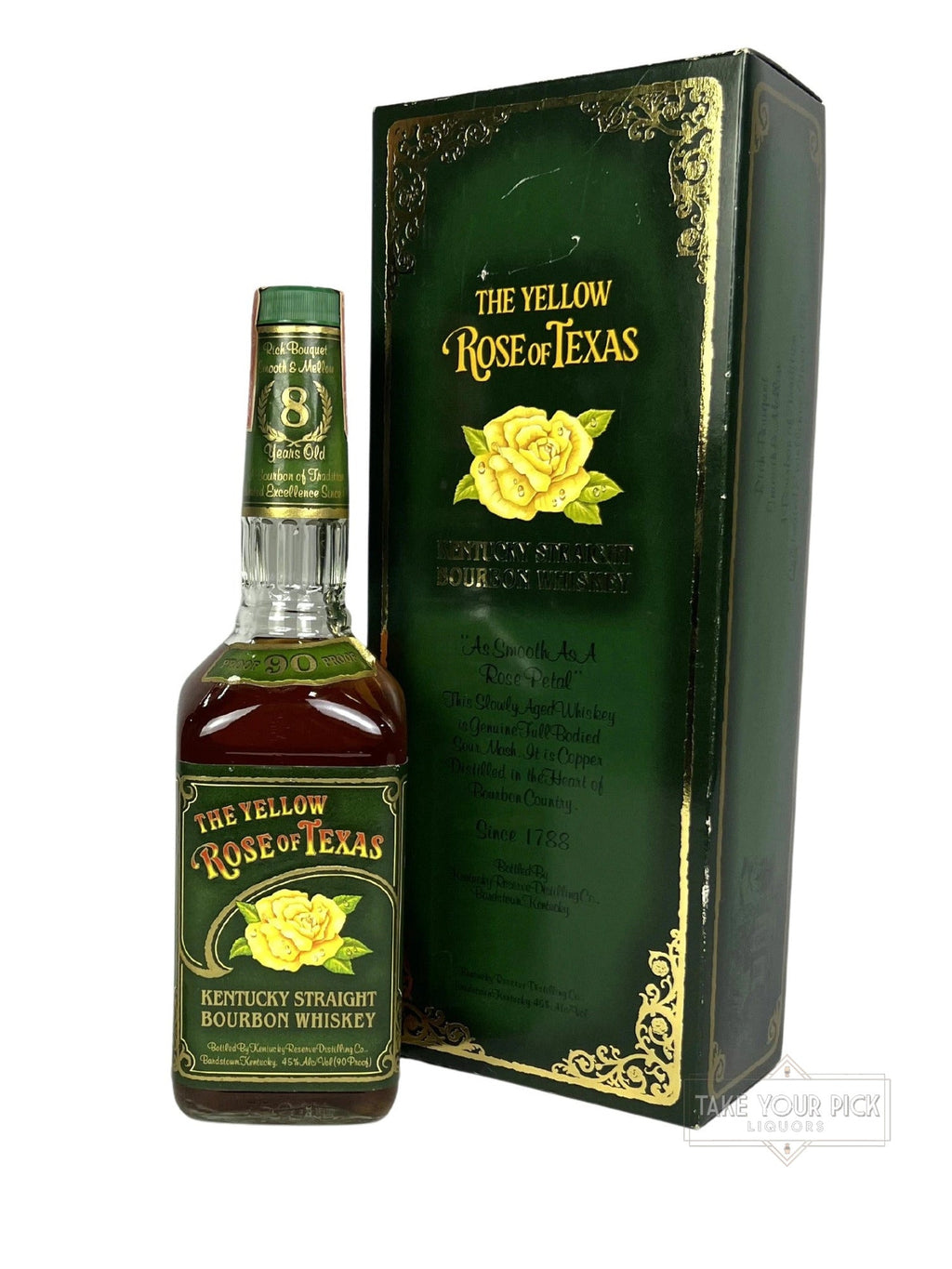 The Yellow Rose of Texas 8-year 1990 (pre-fire) - 90 Proof