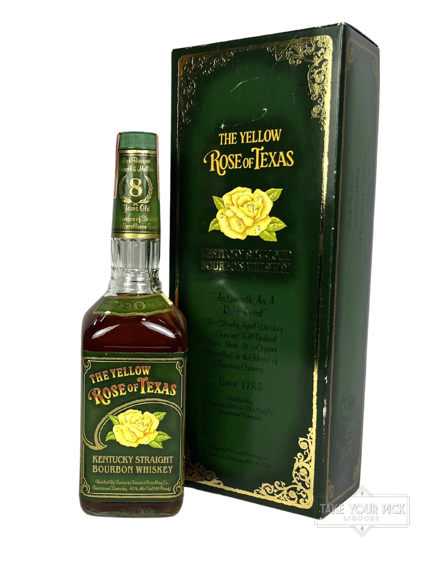 The Yellow Rose of Texas 8-year 1990 (pre-fire) - 90 Proof