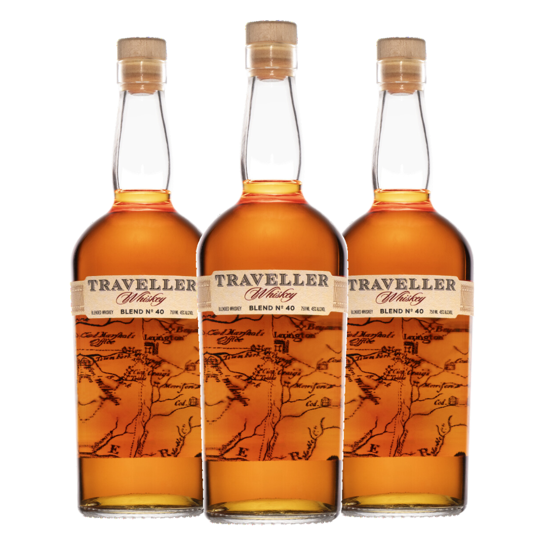 Traveller Whiskey Blend No. 40 by Buffalo Trace Distillery 3 Bottle Combo 750ml