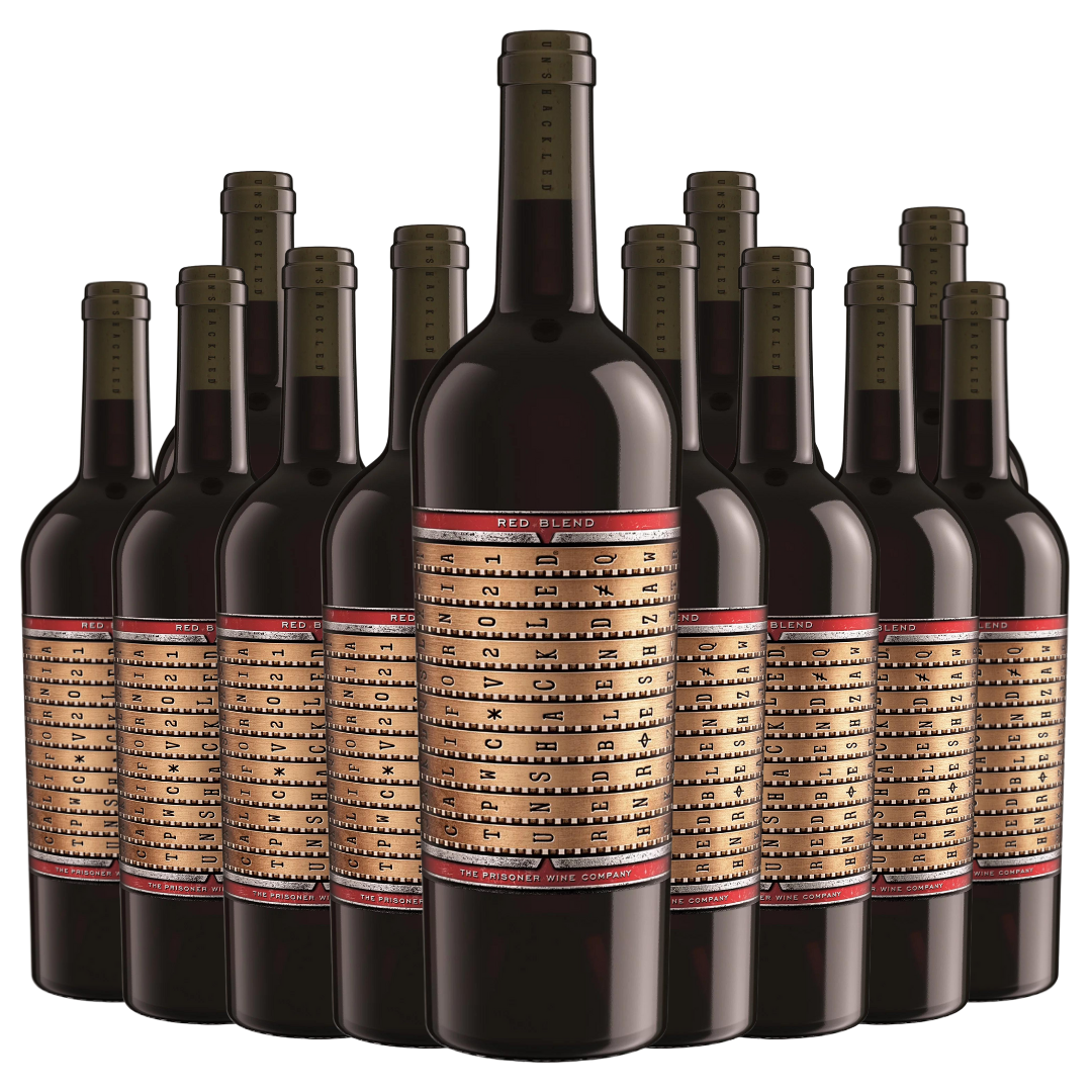 Unshackled Red Wine California 750ml 12 Bottle Case - Free Shipping