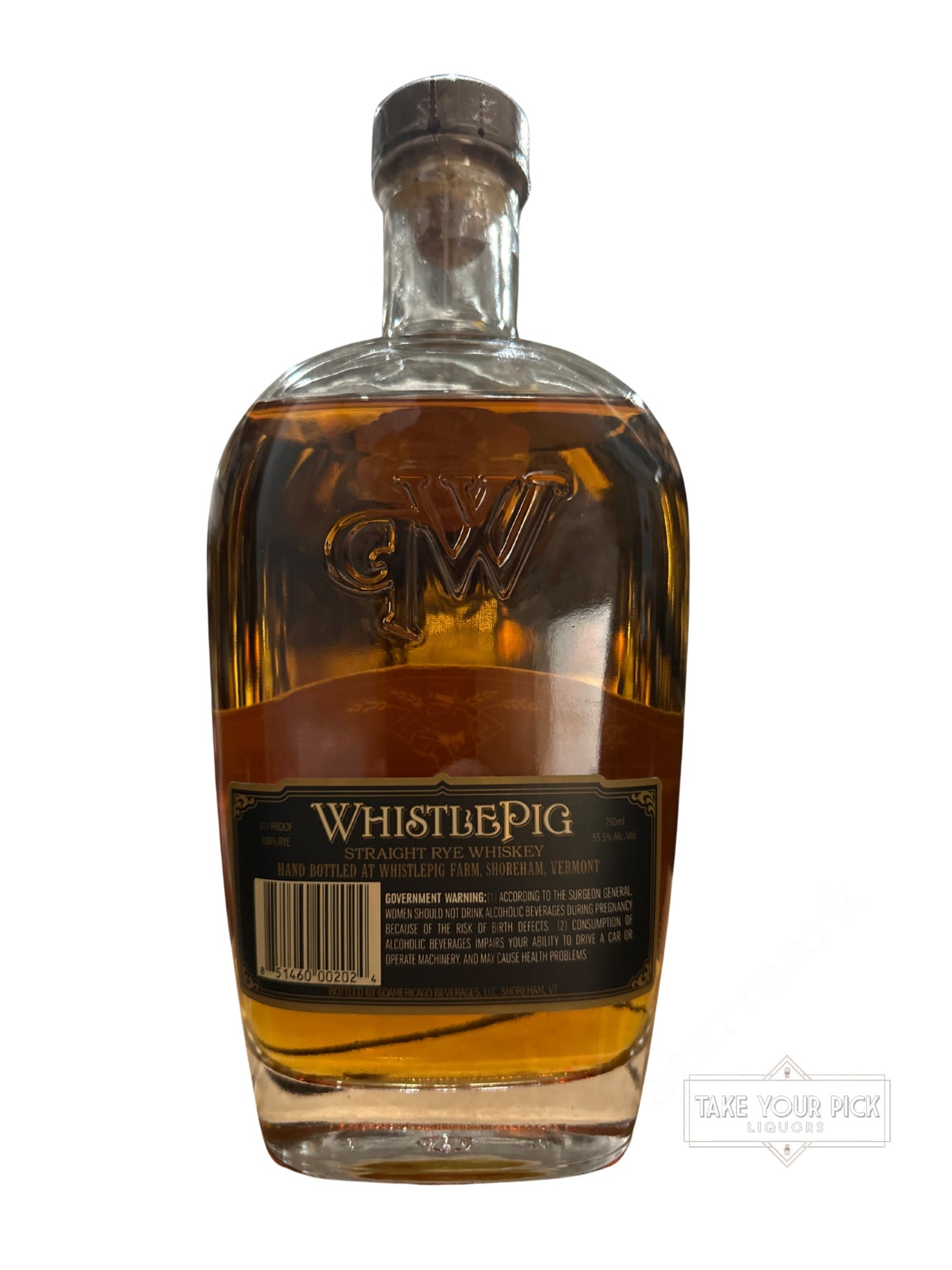 WhistlePig Straight Rye Whiskey 111 Proof