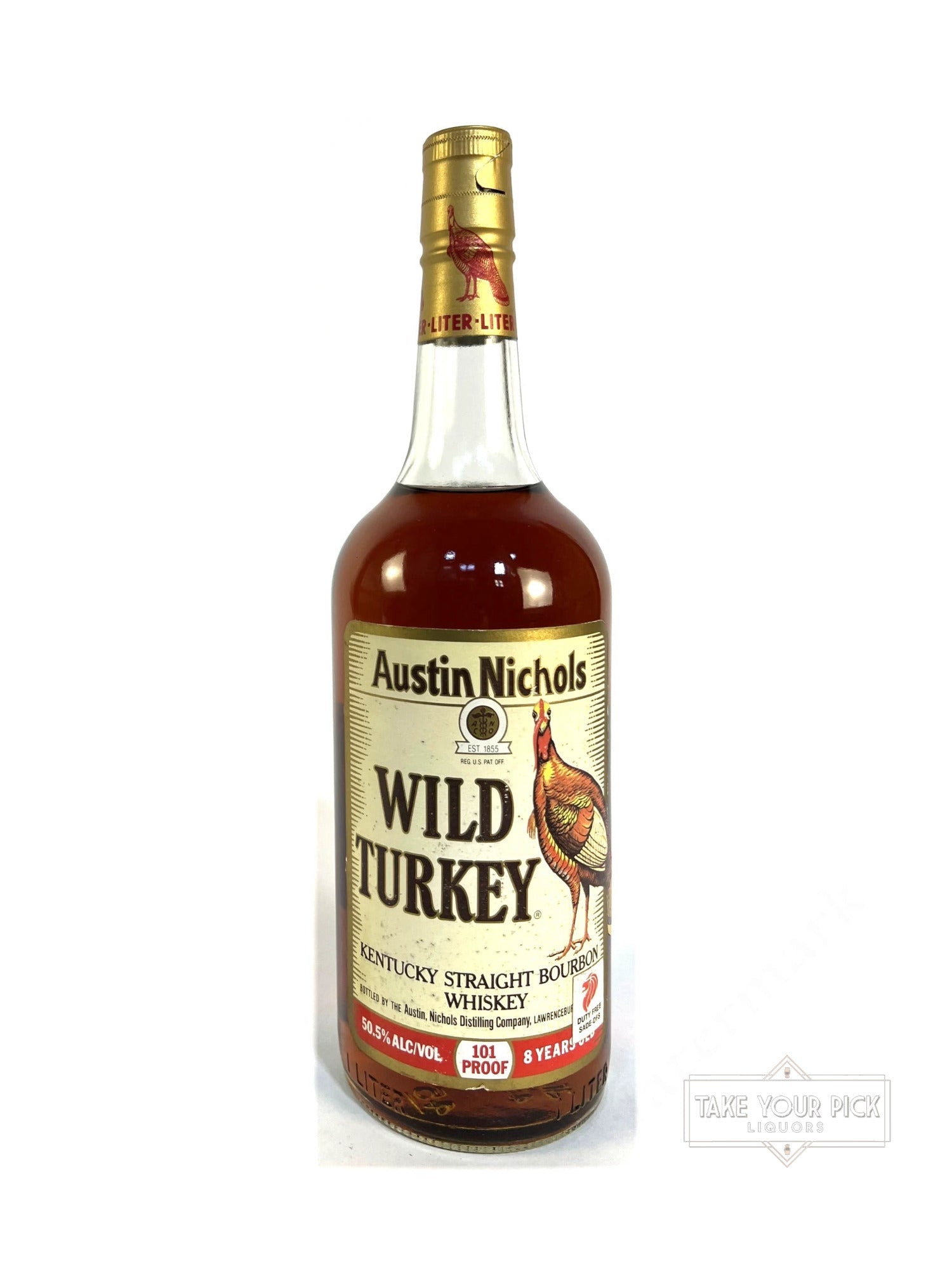 Wild Turkey 8/101 1992 Liter - 101 Proof