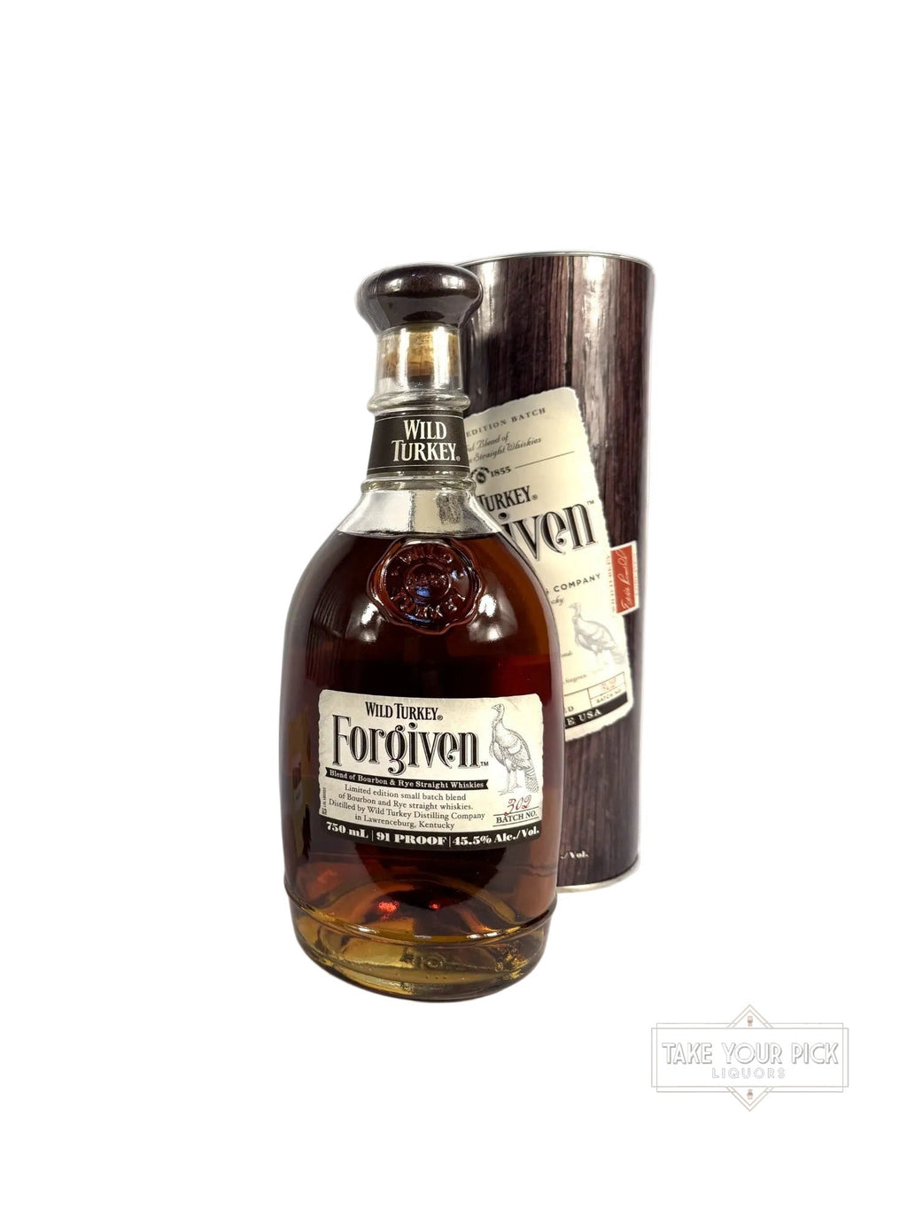 Wild Turkey Forgiven with tube - 91 Proof