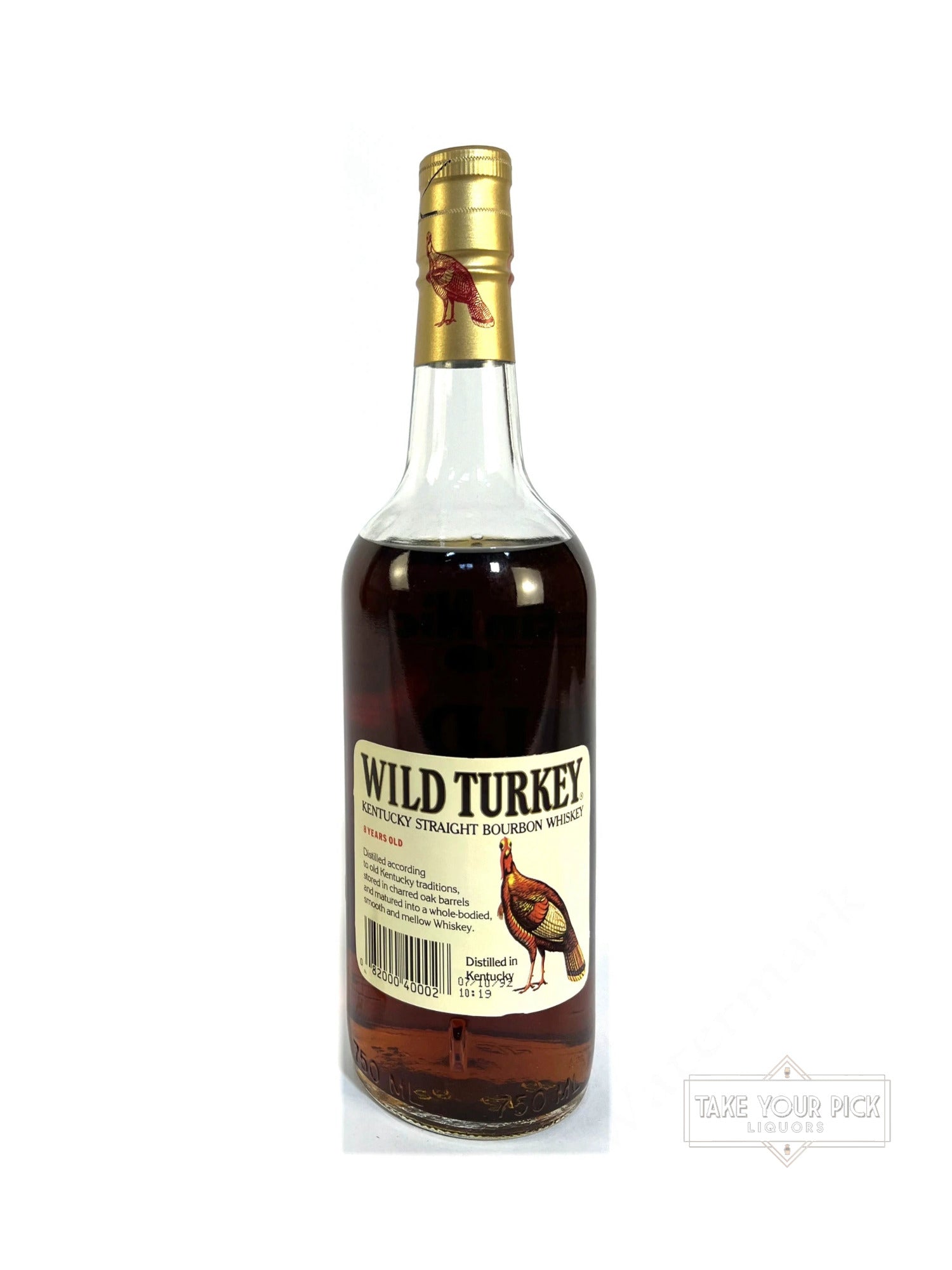 Wild Turkey Kentucky Straight Bourbon Whiskey 1992 - 101 Proof