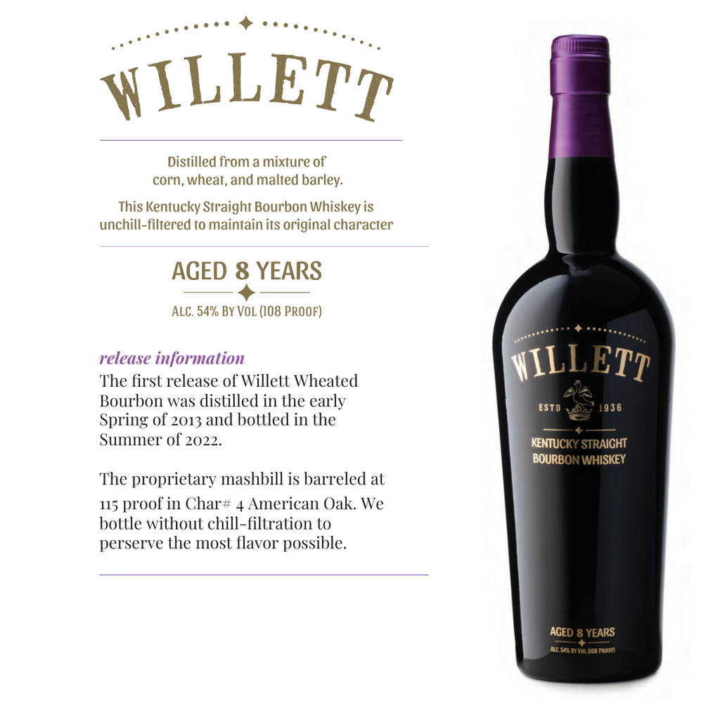 Willett 8 Year Wheated Kentucky Straight Bourbon Whiskey 750ml