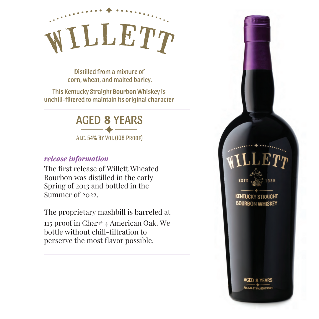 Willett 8 Year Wheated Kentucky Straight Bourbon Whiskey 750ml