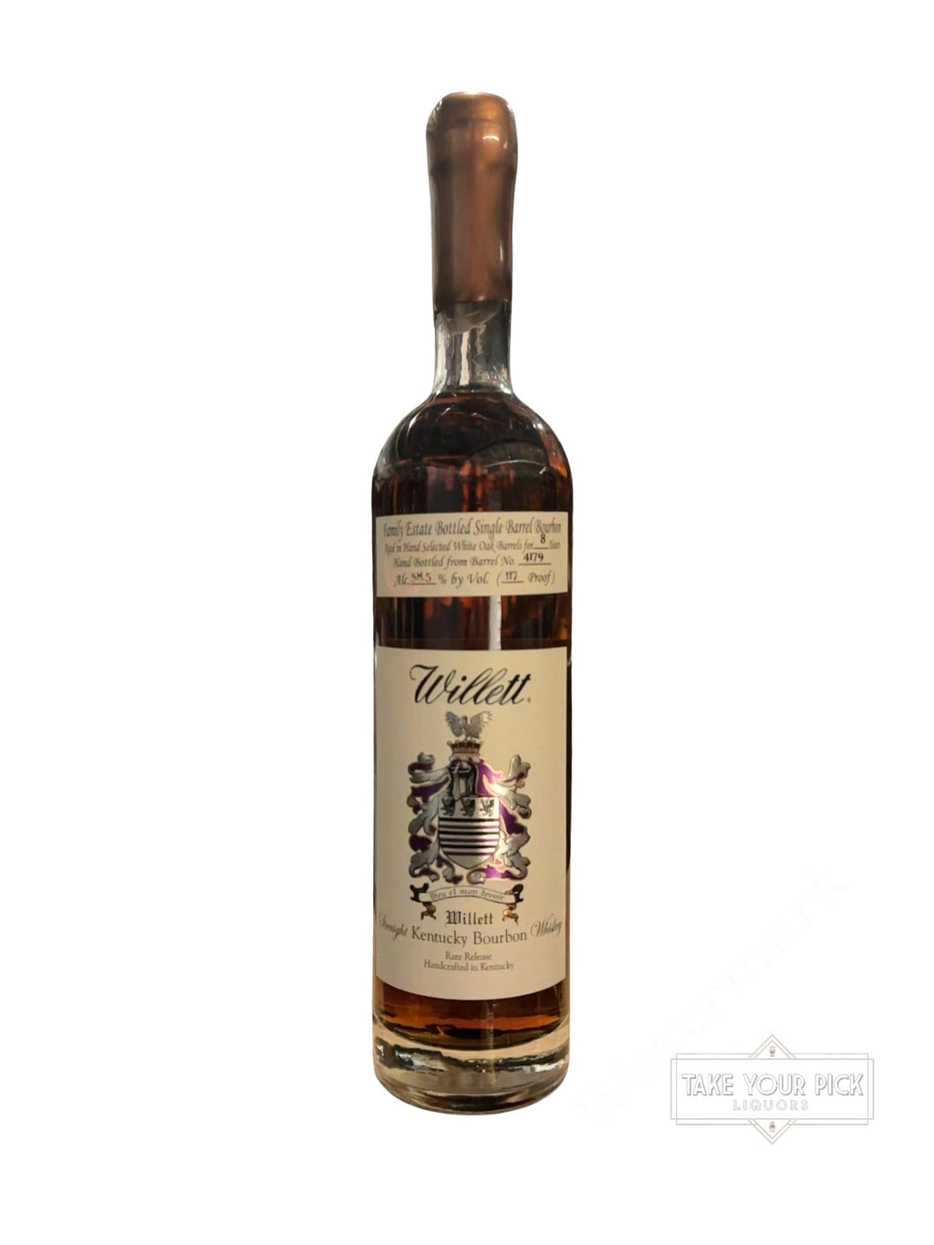 Willett Bonili Family Estate Bottled Single Barrel Bourbon Rare Release 117 Proof