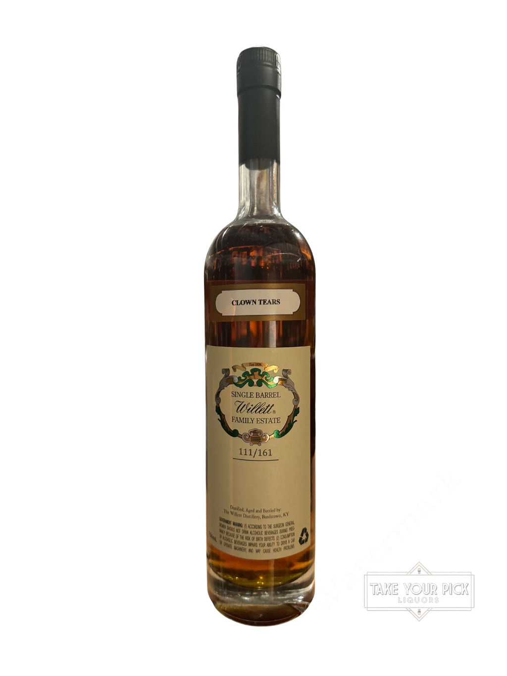 Willett Clown Tears Family Estate Bottled Single Barrel Rye 118.2 Proof