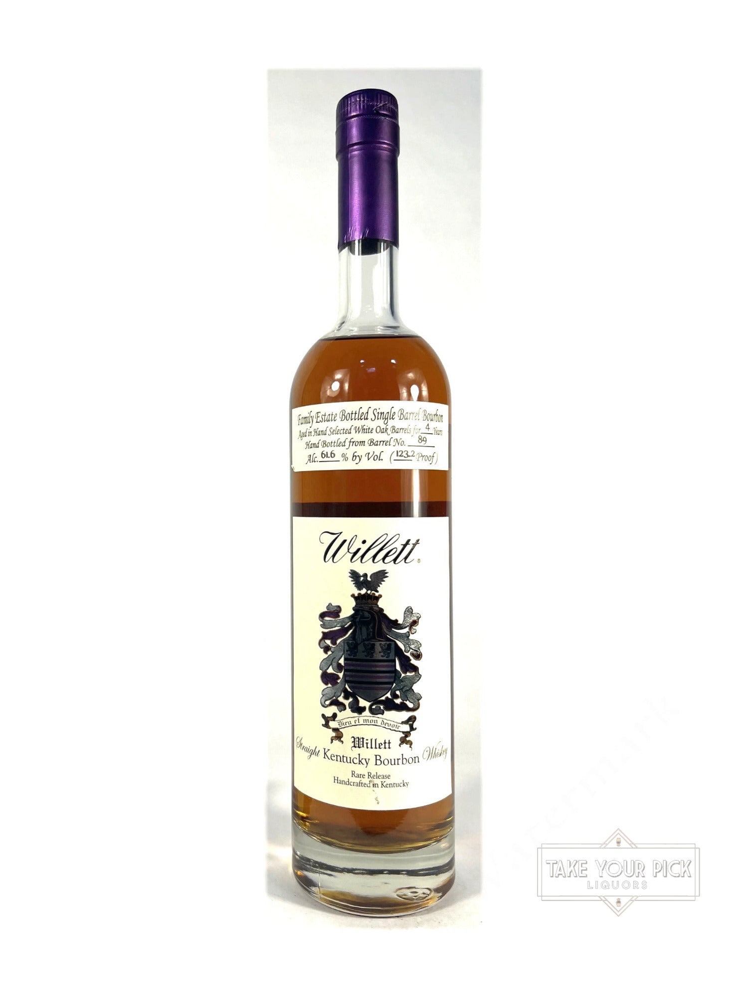 Willett Family Estate Single Barrel 4-year Bourbon for Bonili - 123.2 Proof